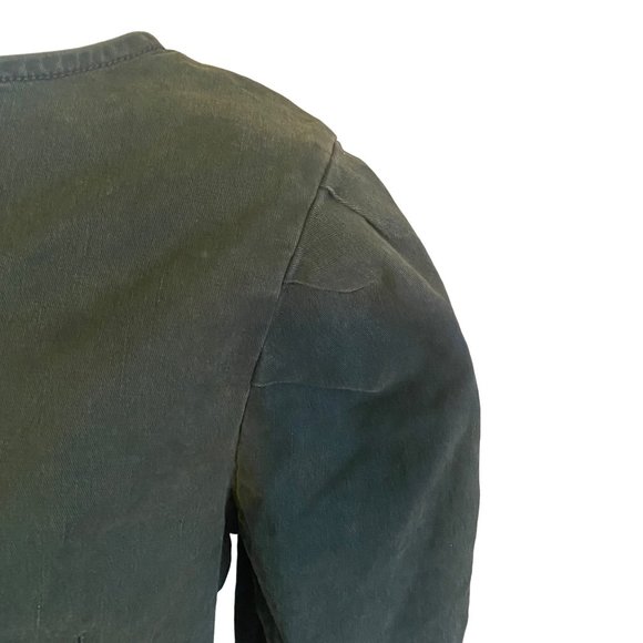 Universal Thread green 3/4 zip puff sleeve new with tags blouse size S - Picture 6 of 8